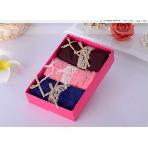 Custom design flat pack cardboard paper underwear packaging folding box