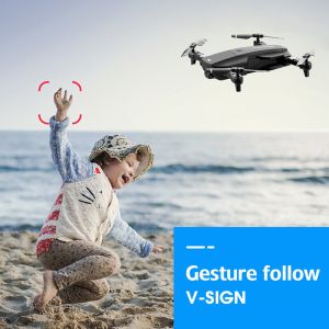 F62 2.4G WiFi 4K 16mp HD Wide Angle Camera RC Drone Optical Flow Gesture Control