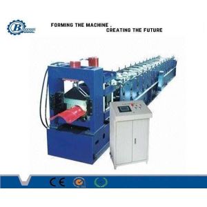 Chain Drive Computer Control Step Ridge Cap Roll Forming Equipment With Tile Sheets