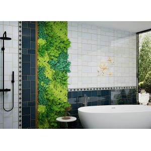 China Waterproof 30x60cm Ceramic Wall Tile for Bathroom Blue on sale