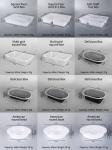 Rectangular 1000ml Microwavable Disposable PP Food Container with Lid