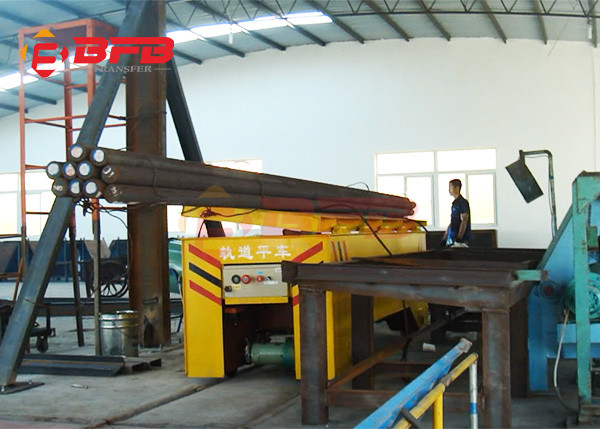Quality Workshop Scrap Material Transport Electric Flat Car Battery Driven Self Unloading wholesale
