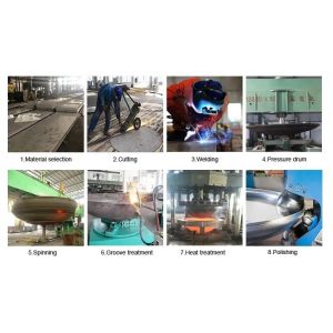 Hexagon/Round Head Carbon Steel Dished Head with Fire Bowl End Cap and ASME