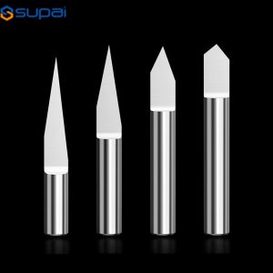 Flat Bottom Engraver Bits 38-50mm CNC Router Tools V Carbide Carving Cutters