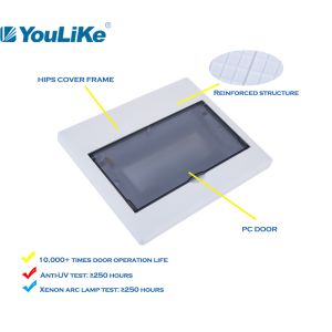 AC400V Surface Mount Switchboard 10 Way Safer With Transparent Door