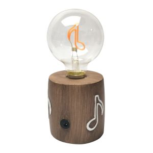 655g LED Filament Lamp With Note Resin 2AA 8*8*18 Cm 8*8*12 Cm