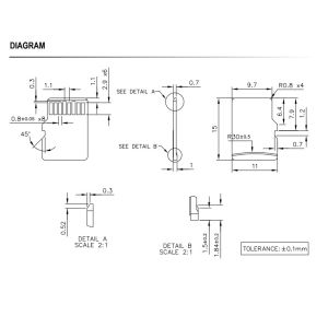 DHSDM-08GS06EW1SL MicroSD Card 8GB DHSDM08GS06EE1SL