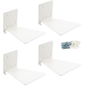 China Single-side Bracket Wall Shelf Set of 4 for Nursery Floating Book Storage Solution on sale