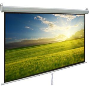 Light weight Manual wall mount projection screens 60 x 60 With Auto-locking