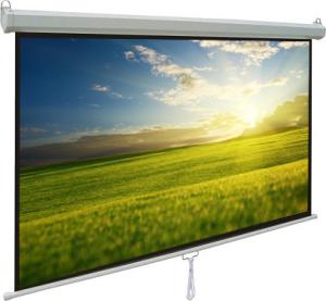 Cheap Durable manual pull down projection screen with Self-lock device for sale