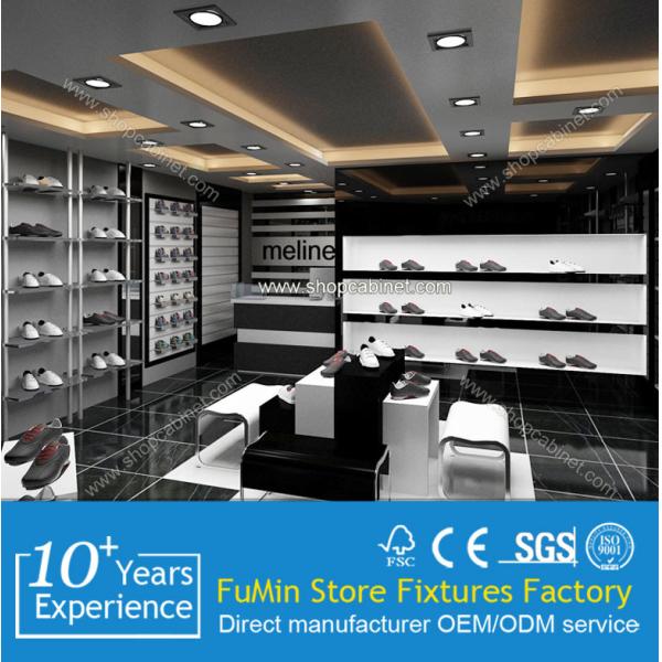 Acrylic Material shoes display rack, Transparent display cabinets with