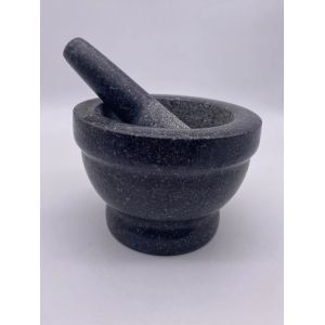 Cheap Polished Stone Mortar And Pestle Herb Spice Tools Smooth Inside for sale