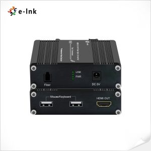 Mini 4K/60Hz HDMI 2.0 KVM USB over Fiber Optic Extender