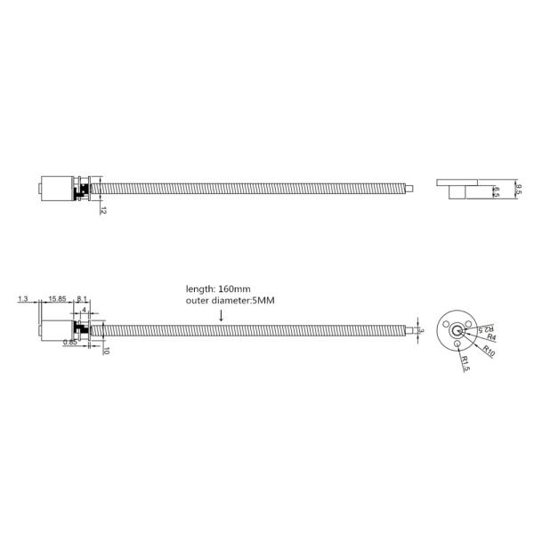 Electric Thread Reduction Small DC Gear Motors Jga12 N20 With Flange