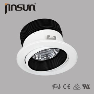 Cheap Aluminum ceiling light double frame rotating lighting fixture 1-60w LED downlight with Ra90 SAA, CE, RoHS certificates for sale