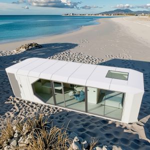 Comfort And Efficiency Mobile Space Capsule With Kitchen Customizable Ecocapsule