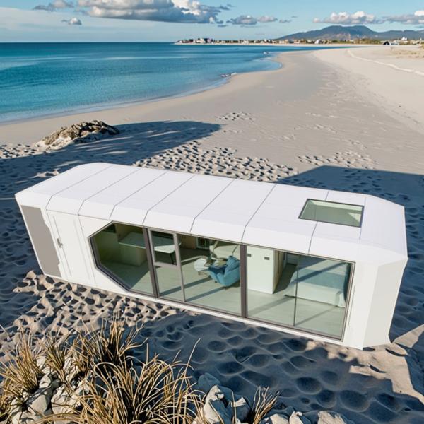 Comfort And Efficiency Mobile Space Capsule With Kitchen Customizable Ecocapsule