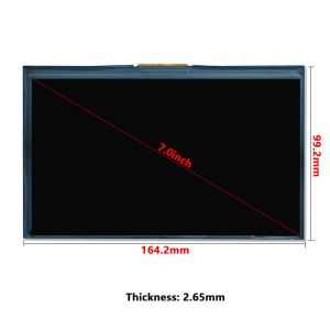 Medical 7 Inch LCD Display Panel IPS LVDS Interface Brightness 650 Nits