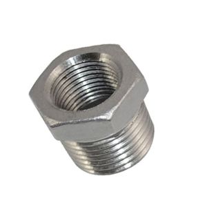 1/2" Male X 1/4" Thread Reducer Bushing , SS304 NPT Female Reducer Bushing
