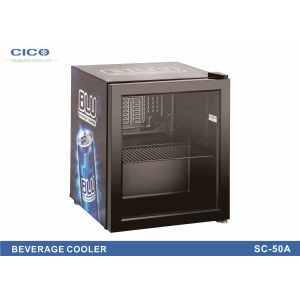 Electric Full Glass Front Mini Fridge / Glass Fronted Table Top Fridge