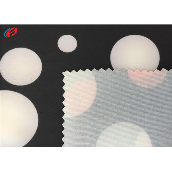 Soft Printed 85 % Polyester 15 % Spandex Knitted Fabric For Bikini , Tear - Resistance