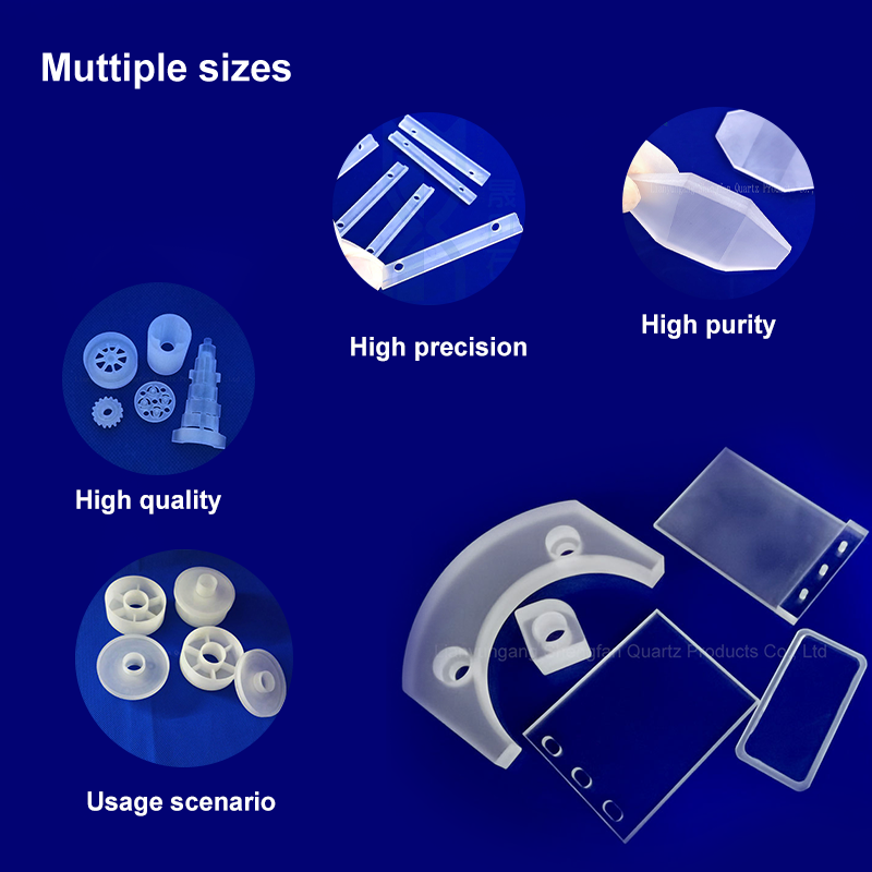 Customized Corrosion Resistant High Temperature Resistant Quartz Frosted Plates