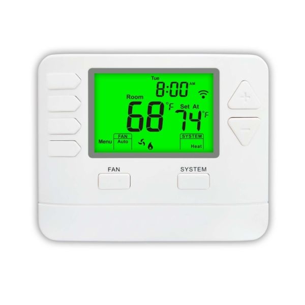 Quality Riseem Energy-Saving 7 Day Programmable Thermostat for HVAC System Mounts On Wall Or Junction Box 4.72" W X 3.85" H X 1.02" D wholesale