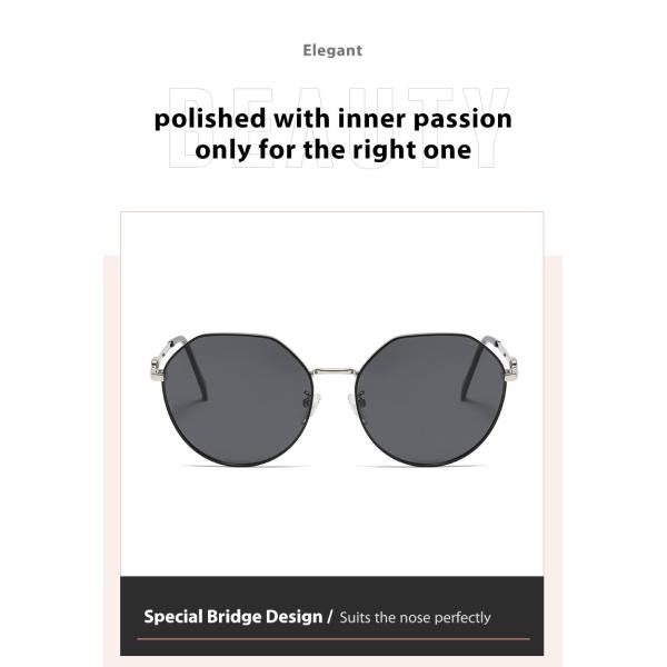 Metal Frame Polygon Shape Sunglasses Girls sturdy Customizable