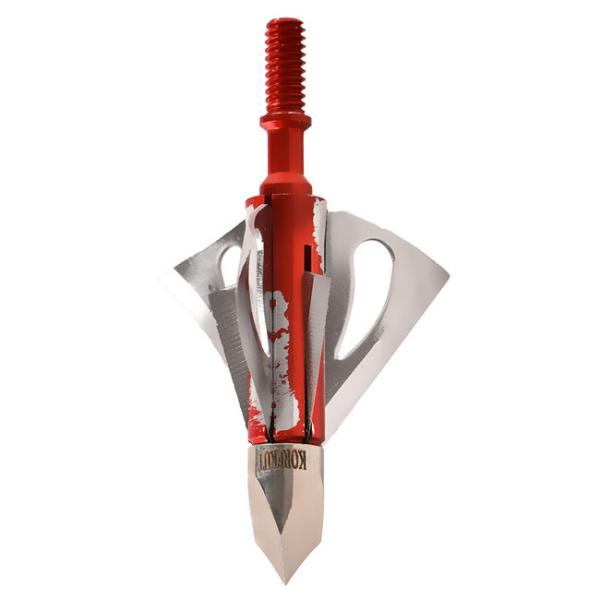 ODM Red Spintite Crimson Talon Archery Broadhead Tip 100grain 3blade