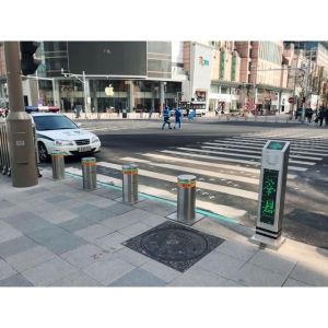 10mm Thickness Remote Control Automatic Parking Post Automatic Hydraulic