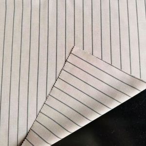 Polyester/Rayon/Spandex Plain Striped Woven Fabric Piece Dyed/Dyeing for Lady′s