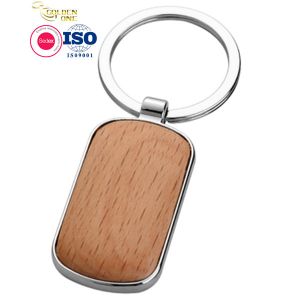 Hard Wood Carved Keychain , Round Shape Key Fob Key Holder Customised
