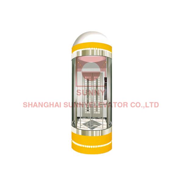 Quality Group Control Panoramic Elevator Small Machine Room Elevator Center Opening Door wholesale