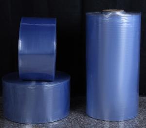 China Clear PVC Heat Shrink Wrap 45% Polyvinyl Chloride With 38dyn / Cm Surface Tension on sale