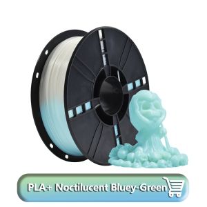 Blue Green 3D Prinitng Filament PLA Glow Filament 1.75mm 1000g