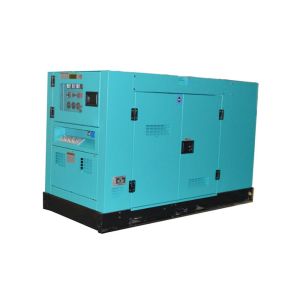 Blue Color Diesel Engine Generator Set , Silent Liquid Cooled Diesel Generator