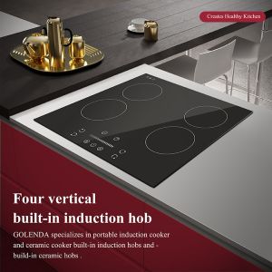 Powerful 4 Burner Electric Induction Hobs 7000W Built In With Childhood Lock