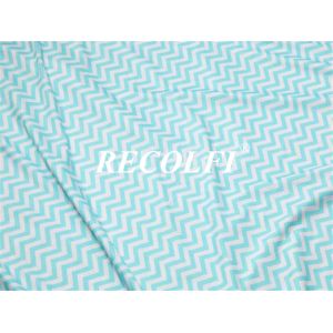 Printing Ocean Retro Polyester Knit Fabric Seamless Glossy Soft Feel