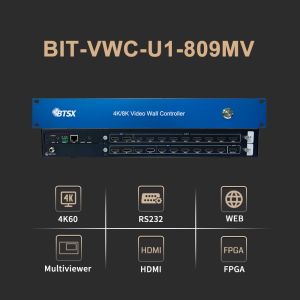 4K60 8-in 9-out Video Wall Controller with 28nm Process and DP 1.2 Multi-Screen