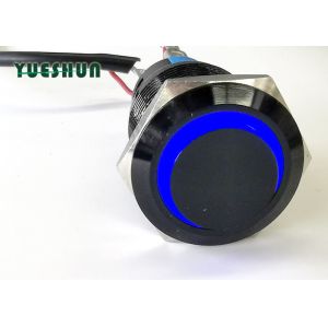 Metal Push Button Switch LED Illuminated , Car LED Push Button On Off Switch
