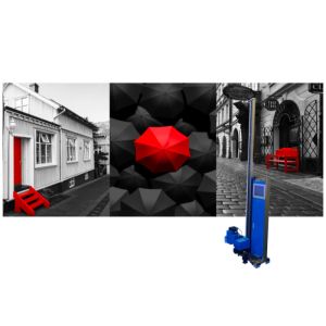 Automatic Blank Skip Painting Uv Wall Printer 2 Print Heads Silent