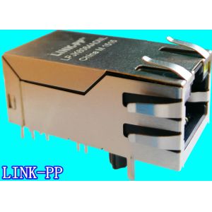 Cheap LPJK6064AONL 1000Base-T POE RJ45 Connector Gigabit Ethernet Socket for sale