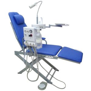 Portable Folding Dental Chair With Turbine Unit Led Surgical Light Lamp