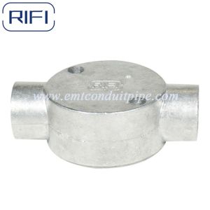 EMT Two Way Circular Junction Aluminum Die Cast Box