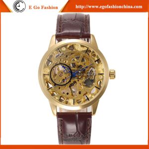 WN03 Mechanical Movement Men's Wristwatch Gift Watch for Man Men Quartz Leather