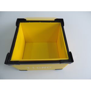 Stackable Corrugated Plastic Packaging Boxes , Corrugated Plastic Box With Lid