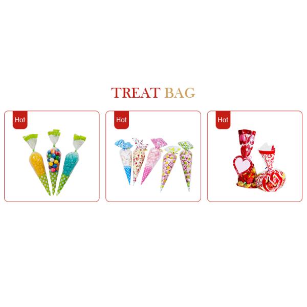 Christmas Decoration Cello Bags 6x10 inch for Treat Candy Cookie Party Favor Bag