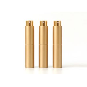 Silk Printing 10ml Luxury Gold Refillable Perfume Atomiser Perfume Dispenser