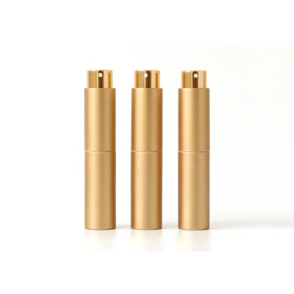 Quality Silk Printing 10ml Luxury Gold Refillable Perfume Atomiser Perfume Dispenser wholesale