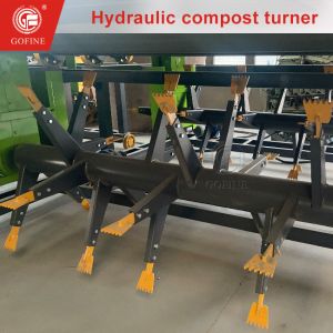 6m Wide Mixing Fermentation Organic Fertilizer Hydraulic Compost Turner